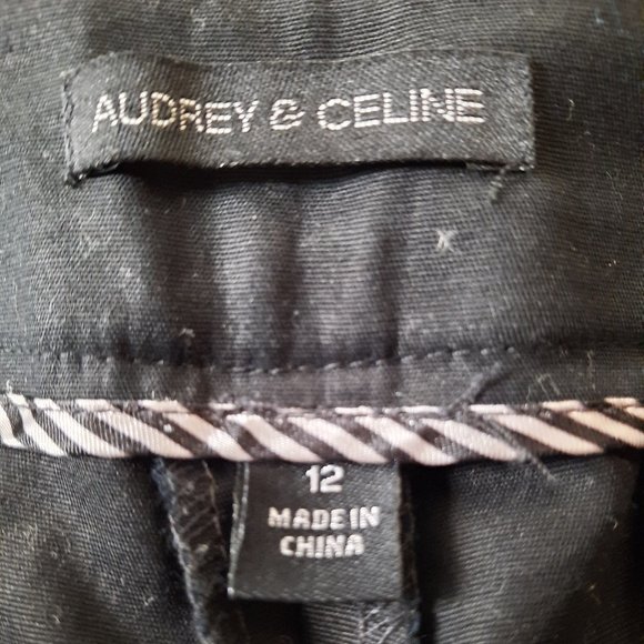 **PRICE DROP** Audrey & Celine Black Pants, Size 12 - Picture 5 of 5